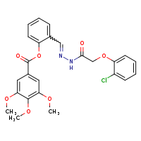 2-[(E)-{[2-(2-chlorophenoxy)acetamido]imino}methyl]phenyl 3,4,5-trimethoxybenzoate