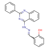 2-[(E)-[2-(2-phenylquinazolin-4-yl)hydrazin-1-ylidene]methyl]phenol