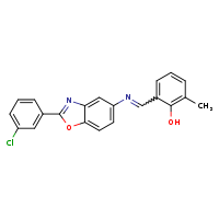 2-[(E)-{[2-(3-chlorophenyl)-1,3-benzoxazol-5-yl]imino}methyl]-6-methylphenol