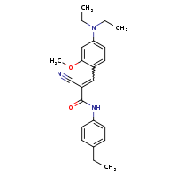 (2E)-2-cyano-3-[4-(diethylamino)-2-methoxyphenyl]-N-(4-ethylphenyl)prop-2-enamide