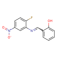 2-[(E)-[(2-fluoro-5-nitrophenyl)imino]methyl]phenol