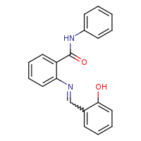 2-[(E)-[(2-hydroxyphenyl)methylidene]amino]-N-phenylbenzamide
