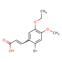 (2E)-3-(2-bromo-5-ethoxy-4-methoxyphenyl)prop-2-enoic acid
