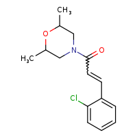 (2E)-3-(2-chlorophenyl)-1-(2,6-dimethylmorpholin-4-yl)prop-2-en-1-one