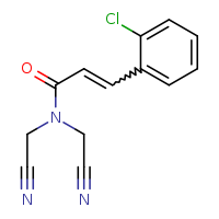 (2E)-3-(2-chlorophenyl)-N,N-bis(cyanomethyl)prop-2-enamide