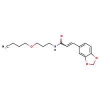 (2E)-3-(2H-1,3-benzodioxol-5-yl)-N-(3-butoxypropyl)prop-2-enamide