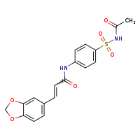 (2E)-3-(2H-1,3-benzodioxol-5-yl)-N-[4-(acetamidosulfonyl)phenyl]prop-2-enamide
