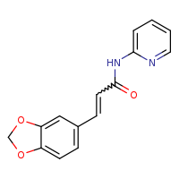 (2E)-3-(2H-1,3-benzodioxol-5-yl)-N-(pyridin-2-yl)prop-2-enamide