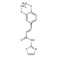 (2E)-3-(3,4-dimethoxyphenyl)-N-(1,3-thiazol-2-yl)prop-2-enamide