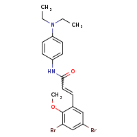 (2E)-3-(3,5-dibromo-2-methoxyphenyl)-N-[4-(diethylamino)phenyl]prop-2-enamide