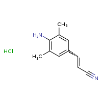 (2E)-3-(4-amino-3,5-dimethylphenyl)prop-2-enenitrile hydrochloride