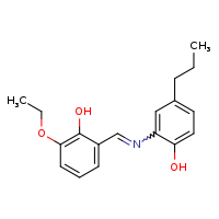 2-[(E)-[(3-ethoxy-2-hydroxyphenyl)methylidene]amino]-4-propylphenol