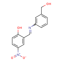 2-[(E)-{[3-(hydroxymethyl)phenyl]imino}methyl]-4-nitrophenol