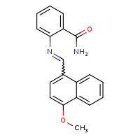 2-[(E)-[(4-methoxynaphthalen-1-yl)methylidene]amino]benzamide