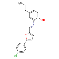 2-[(E)-{[5-(4-chlorophenyl)furan-2-yl]methylidene}amino]-4-propylphenol