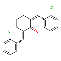 (2E,6E)-2,6-bis[(2-chlorophenyl)methylidene]cyclohexan-1-one