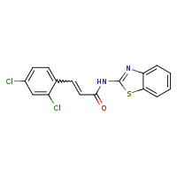 (2E)-N-(1,3-benzothiazol-2-yl)-3-(2,4-dichlorophenyl)prop-2-enamide