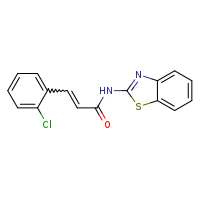 (2E)-N-(1,3-benzothiazol-2-yl)-3-(2-chlorophenyl)prop-2-enamide