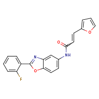 (2E)-N-[2-(2-fluorophenyl)-1,3-benzoxazol-5-yl]-3-(furan-2-yl)prop-2-enamide