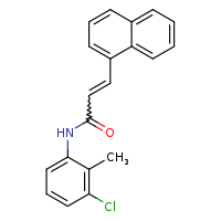 (2E)-N-(3-chloro-2-methylphenyl)-3-(naphthalen-1-yl)prop-2-enamide