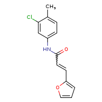 (2E)-N-(3-chloro-4-methylphenyl)-3-(furan-2-yl)prop-2-enamide