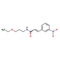(2E)-N-(3-ethoxypropyl)-3-(3-nitrophenyl)prop-2-enamide