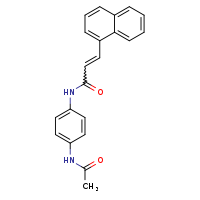 (2E)-N-(4-acetamidophenyl)-3-(naphthalen-1-yl)prop-2-enamide