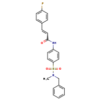 (2E)-N-{4-[benzyl(methyl)sulfamoyl]phenyl}-3-(4-fluorophenyl)prop-2-enamide