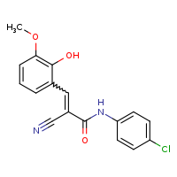 (2E)-N-(4-chlorophenyl)-2-cyano-3-(2-hydroxy-3-methoxyphenyl)prop-2-enamide