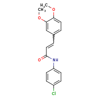 (2E)-N-(4-chlorophenyl)-3-(3,4-dimethoxyphenyl)prop-2-enamide