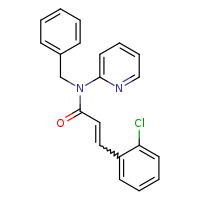 (2E)-N-benzyl-3-(2-chlorophenyl)-N-(pyridin-2-yl)prop-2-enamide