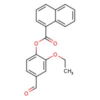 2-ethoxy-4-formylphenyl naphthalene-1-carboxylate
