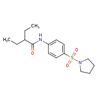 2-ethyl-N-[4-(pyrrolidine-1-sulfonyl)phenyl]butanamide