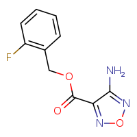 (2-fluorophenyl)methyl 4-amino-1,2,5-oxadiazole-3-carboxylate