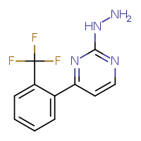 2-hydrazinyl-4-[2-(trifluoromethyl)phenyl]pyrimidine