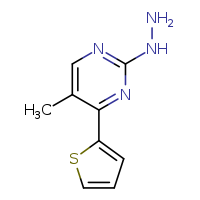 2-hydrazinyl-5-methyl-4-(thiophen-2-yl)pyrimidine