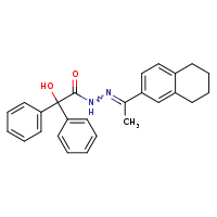 2-hydroxy-2,2-diphenyl-N'-[(1E)-1-(5,6,7,8-tetrahydronaphthalen-2-yl)ethylidene]acetohydrazide