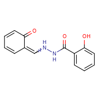 2-hydroxy-N'-{[(1E)-6-oxocyclohexa-2,4-dien-1-ylidene]methyl}benzohydrazide