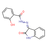 2-hydroxy-N'-[(3Z)-2-oxo-1H-indol-3-ylidene]benzohydrazide