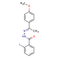 2-iodo-N'-[(1E)-1-(4-methoxyphenyl)ethylidene]benzohydrazide