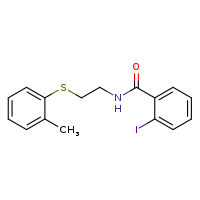 2-iodo-N-{2-[(2-methylphenyl)sulfanyl]ethyl}benzamide