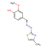 2-methoxy-4-{[2-(4-methyl-1,3-thiazol-2-yl)diazen-1-yl]methyl}phenol