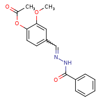 2-methoxy-4-[(E)-[(phenylformamido)imino]methyl]phenyl acetate