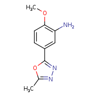 2-methoxy-5-(5-methyl-1,3,4-oxadiazol-2-yl)aniline