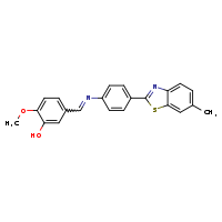 2-methoxy-5-[(E)-{[4-(6-methyl-1,3-benzothiazol-2-yl)phenyl]imino}methyl]phenol