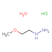 (2-methoxyethyl)hydrazine hydrate hydrochloride