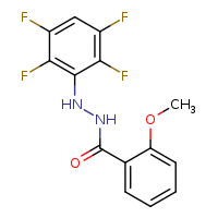 2-methoxy-N'-(2,3,5,6-tetrafluorophenyl)benzohydrazide
