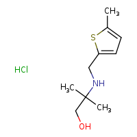 2-methyl-2-{[(5-methylthiophen-2-yl)methyl]amino}propan-1-ol hydrochloride