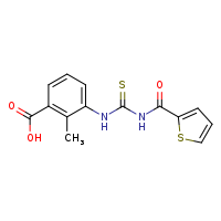 2-methyl-3-{[(thiophen-2-ylformamido)methanethioyl]amino}benzoic acid