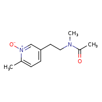 2-methyl-5-[2-(N-methylacetamido)ethyl]pyridin-1-ium-1-olate